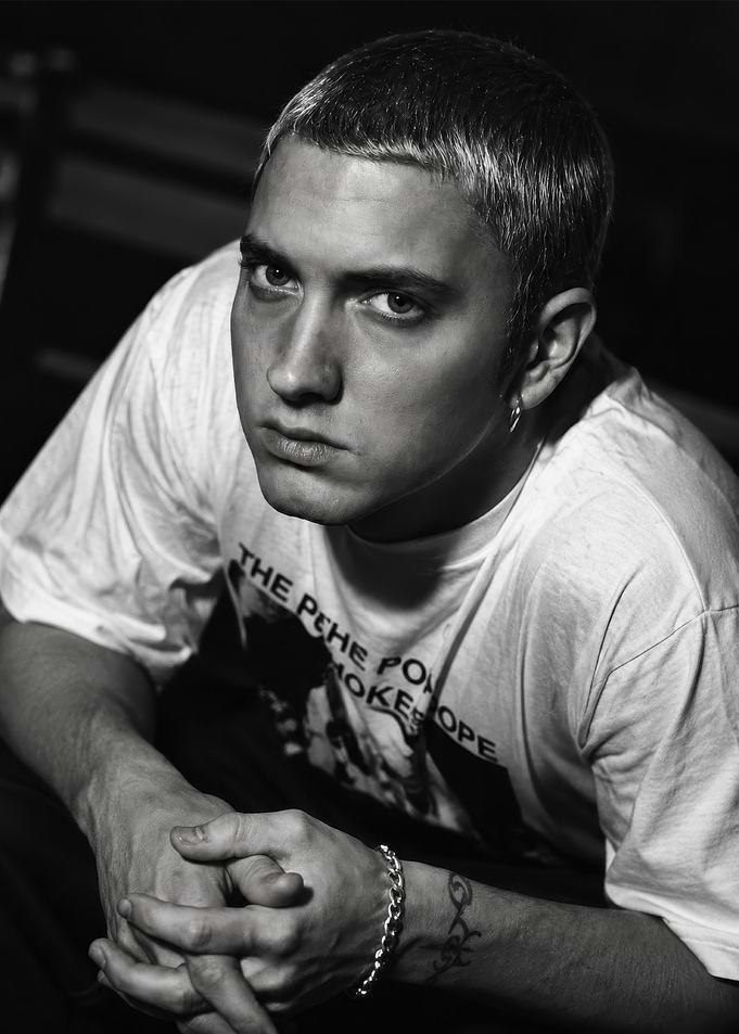 Portrait of Rapper Eminem