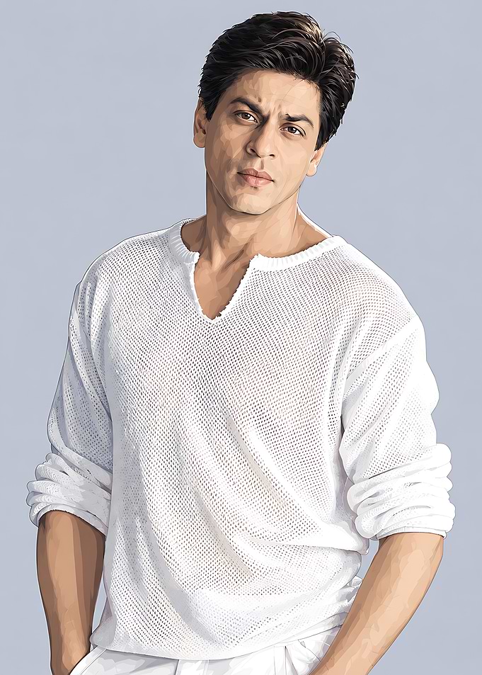 Portrait of Shah Rukh Khan