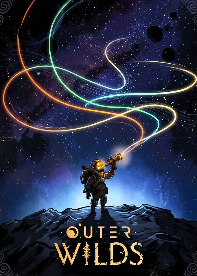 Outer Wilds Space Exploration Poster
