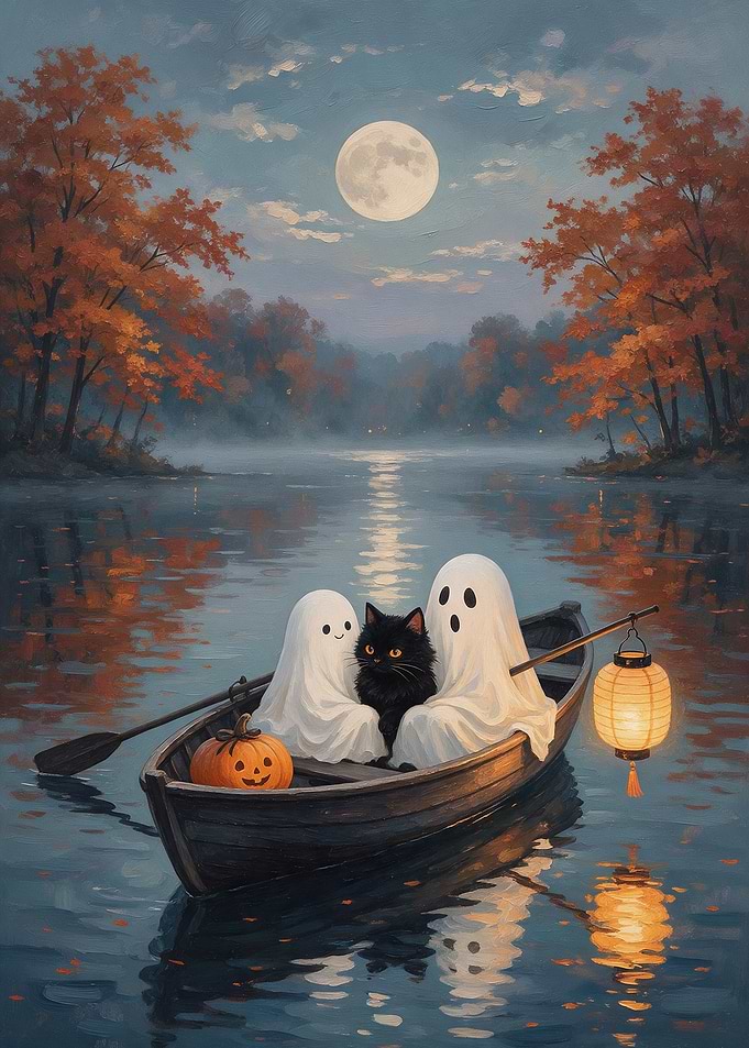 Ghosts and Black Cat Boating