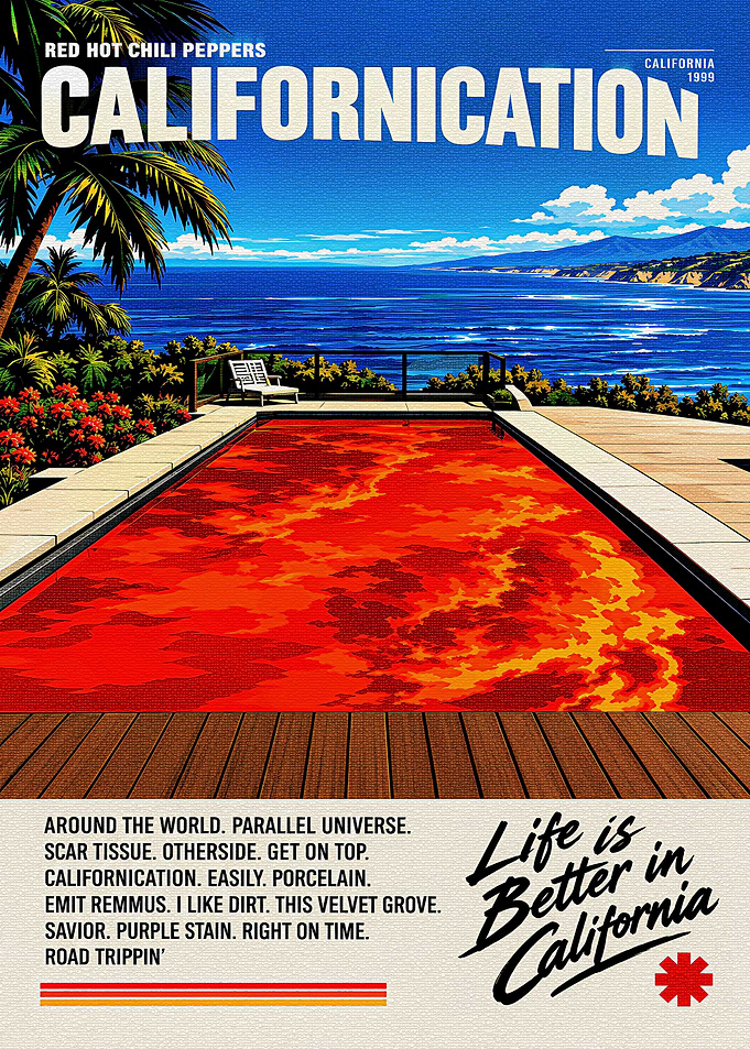 Red Hot Chili Peppers Californication Poster
