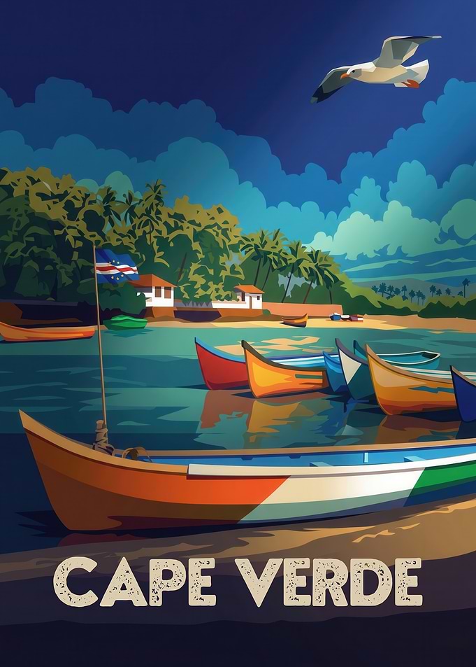 Cape Verde Travel Poster