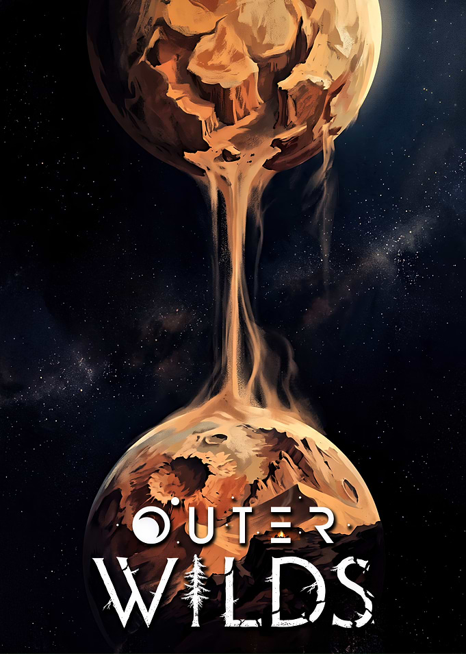 Outer Wilds Hourglass Twins Poster