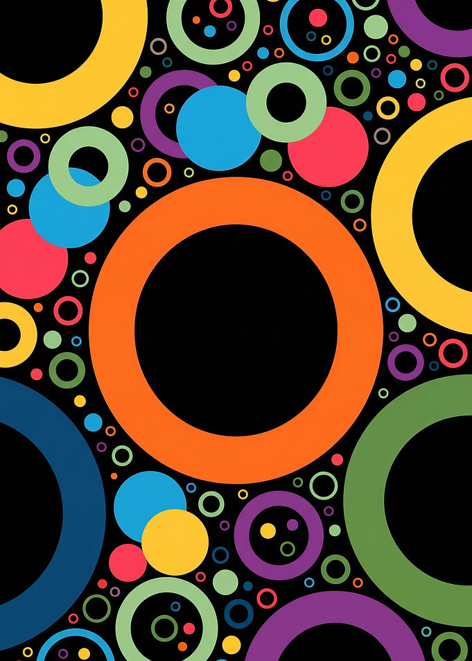 Colorful Abstract Circles Pattern