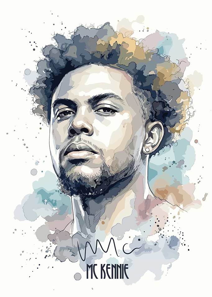 Weston McKennie Watercolor Portrait