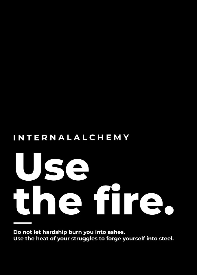 Inspirational Internal Alchemy Quote Poster