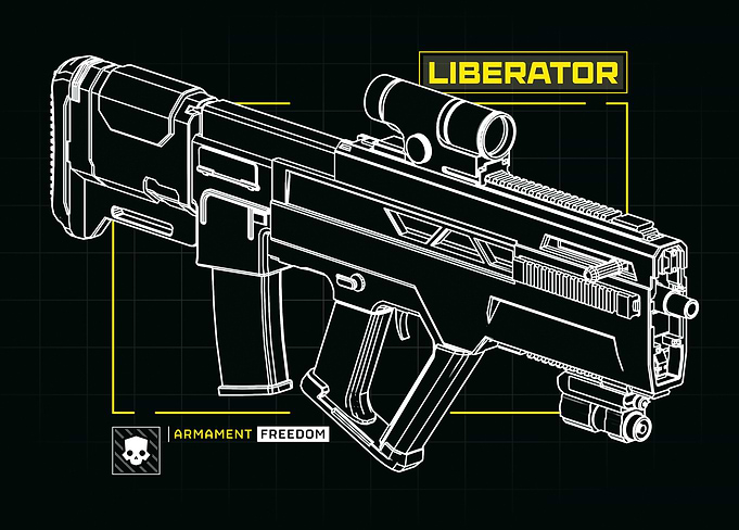 Helldivers II - Liberator Rifle Blueprint