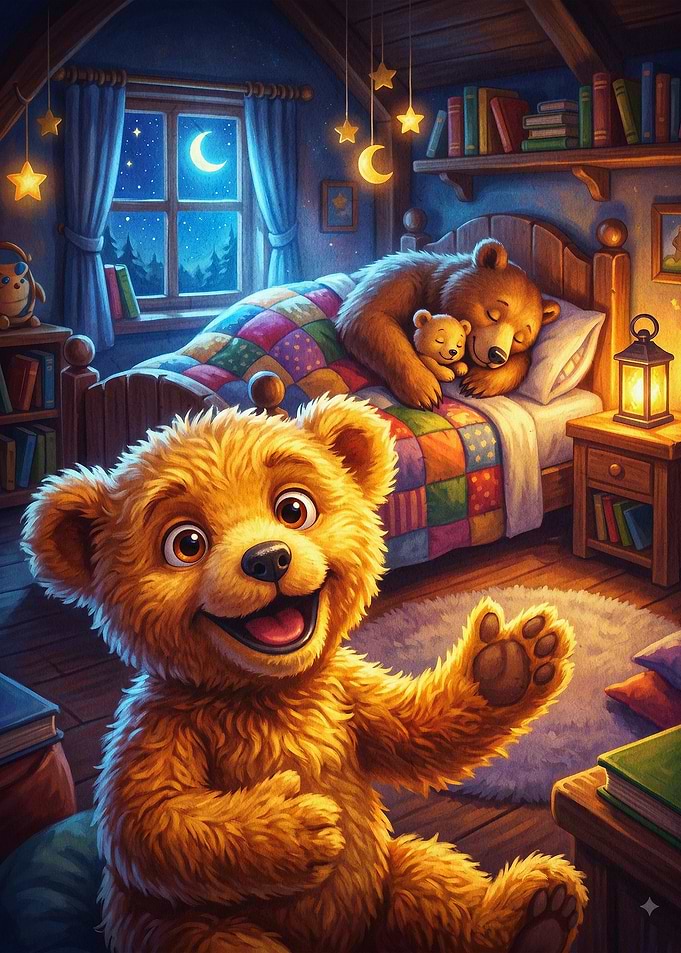 Teddy Bear Kids Bedroom Fantasy Art
