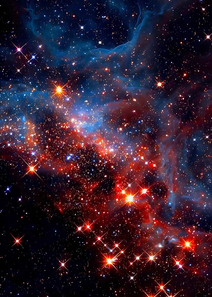 Vibrant Deep Space Nebula Stars