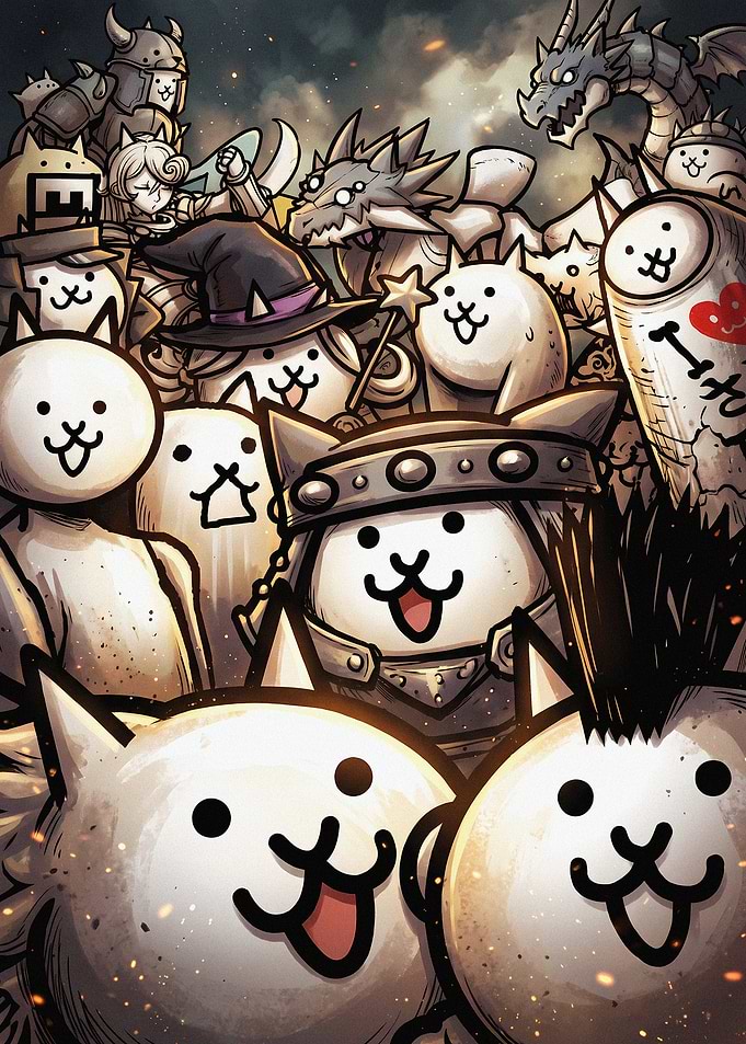 The Battle Cats Army Illustration
