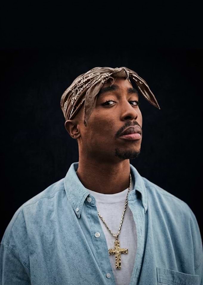 Tupac Shakur Portrait with Bandana