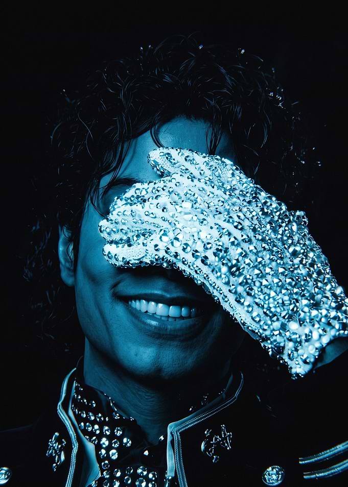 Michael Jackson Iconic Sequin Glove Portrait