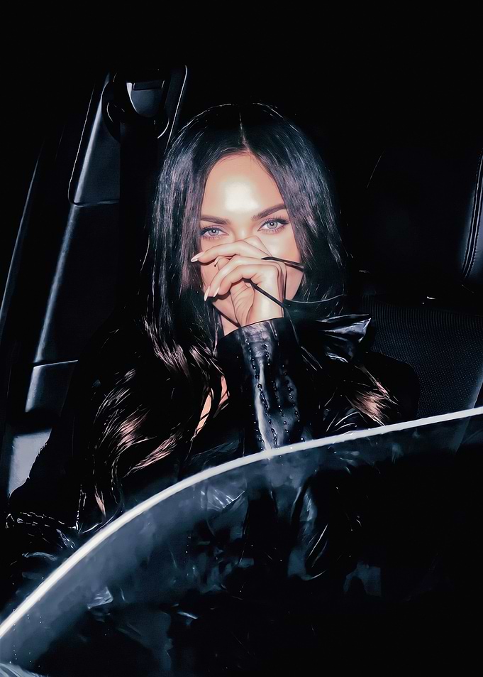 Megan Fox in a car