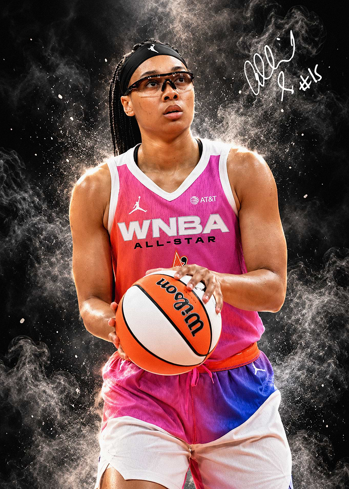 WNBA All-Star Basketball Player Portrait