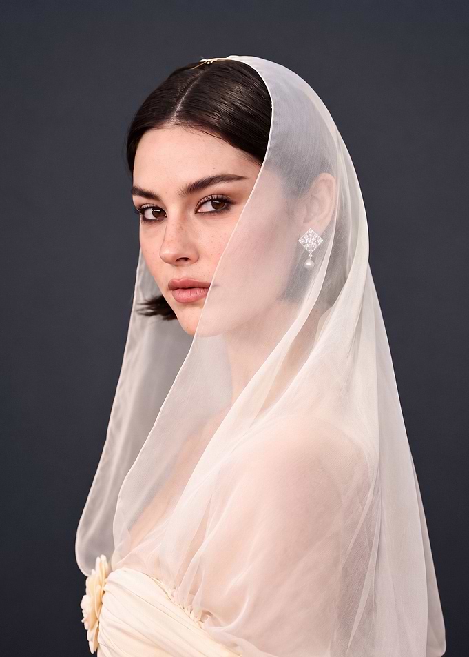 Gracie Abrams Wearing Bridal Veil