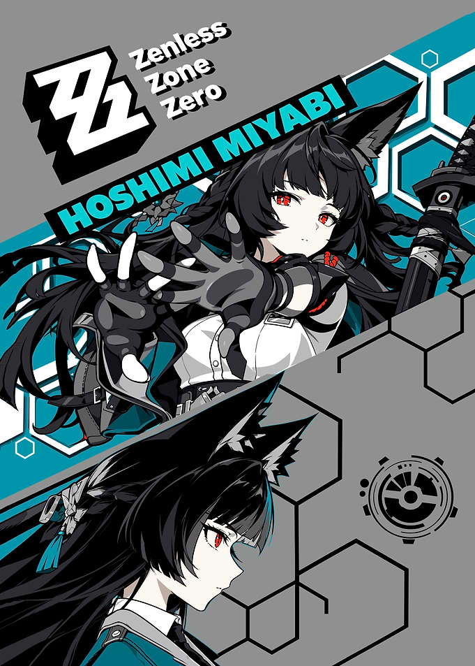 Hoshimi Miyabi Zenless Zone Zero Poster