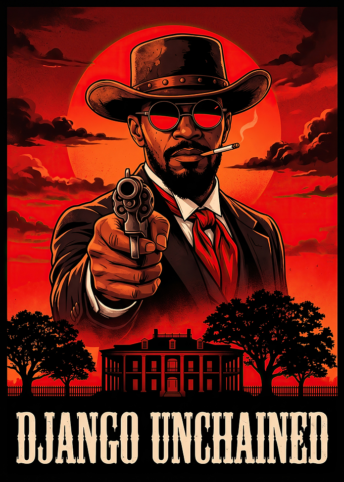 Django Unchained Western Movie Poster