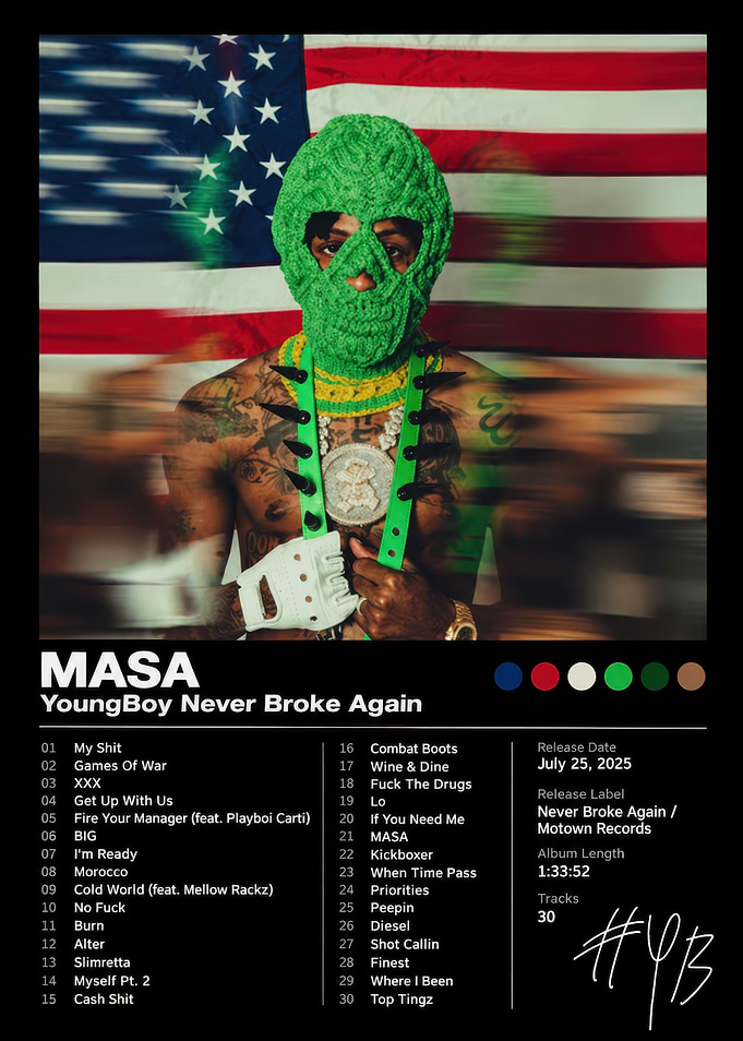 YoungBoy Never Broke Again MASA Album Poster