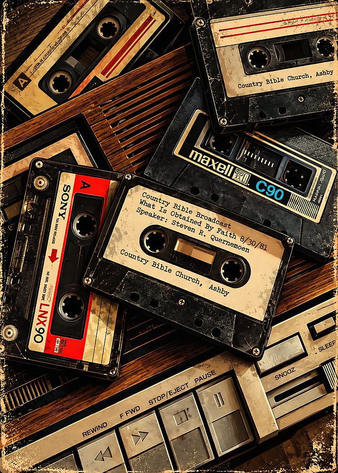 Vintage Cassette Tapes on Player