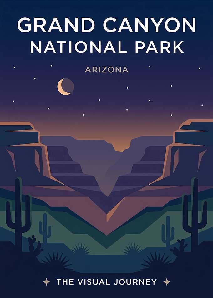 Grand Canyon National Park Travel Poster