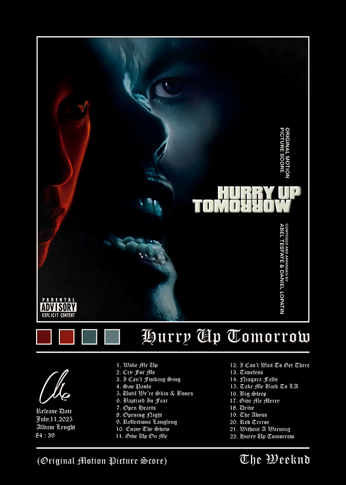 The Weeknd Hurry Up Tomorrow Album Poster
