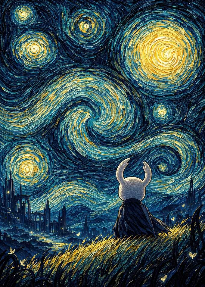 Hollow Knight Starry Night Field
