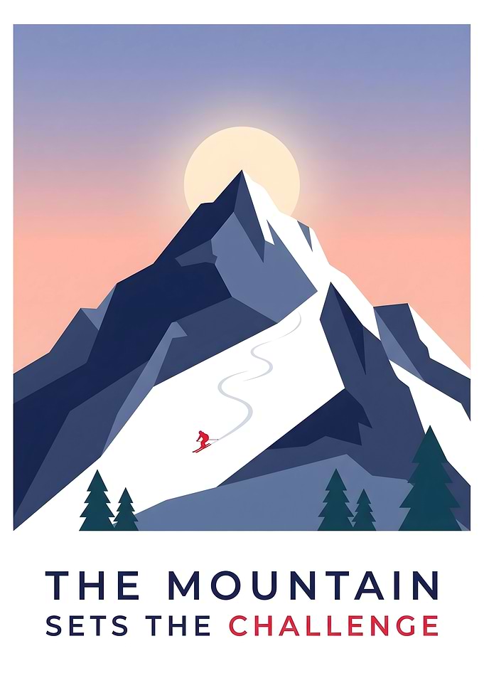 Minimalist Mountain Skiing