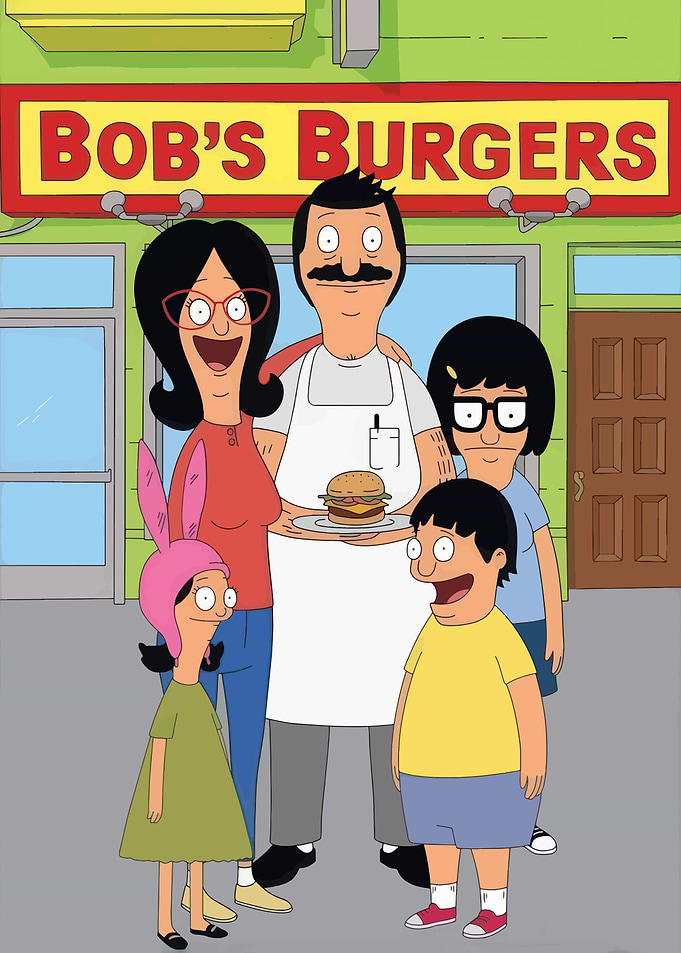 The Belcher Family at Bob's Burgers
