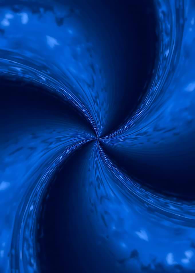 Abstract Blue Swirl Vortex