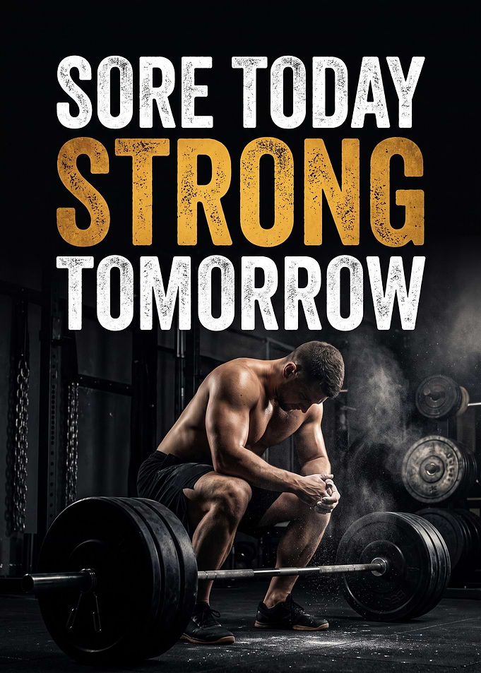 Sore Today Strong Tomorrow Gym Poster