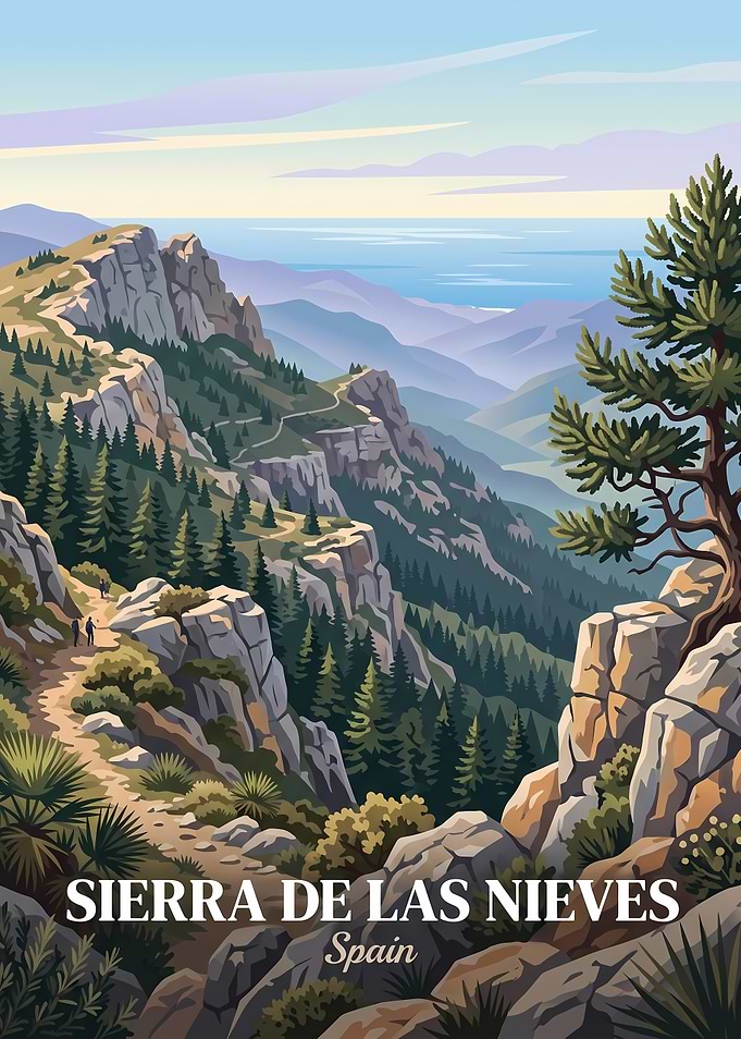 Sierra de las Nieves Travel Poster