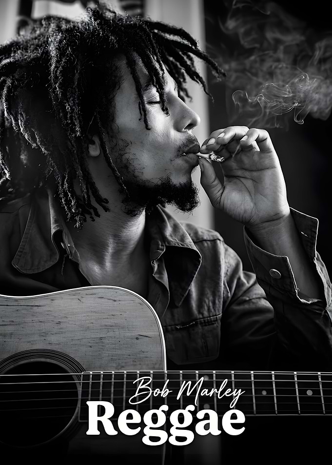 Bob Marley Reggae Music Poster