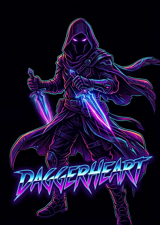 Daggerheart Neon Fantasy Character