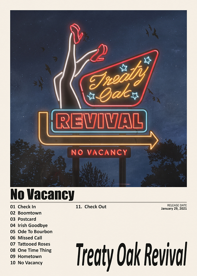 Treaty Oak Revival No Vacancy Poster