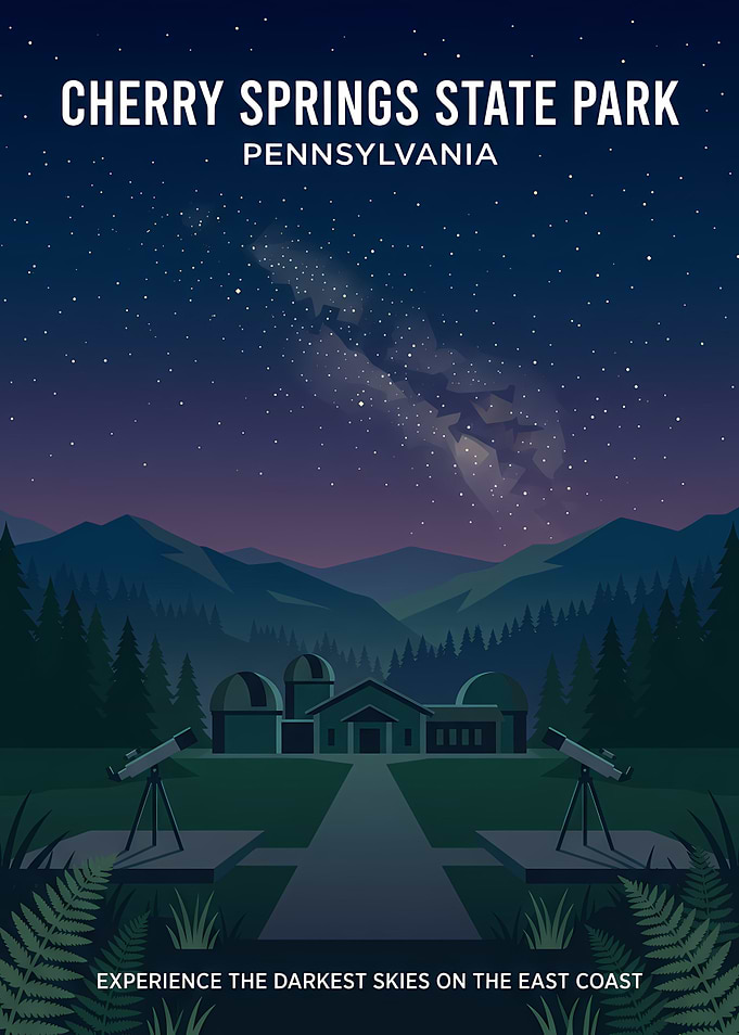 Cherry Springs State Park Travel Poster