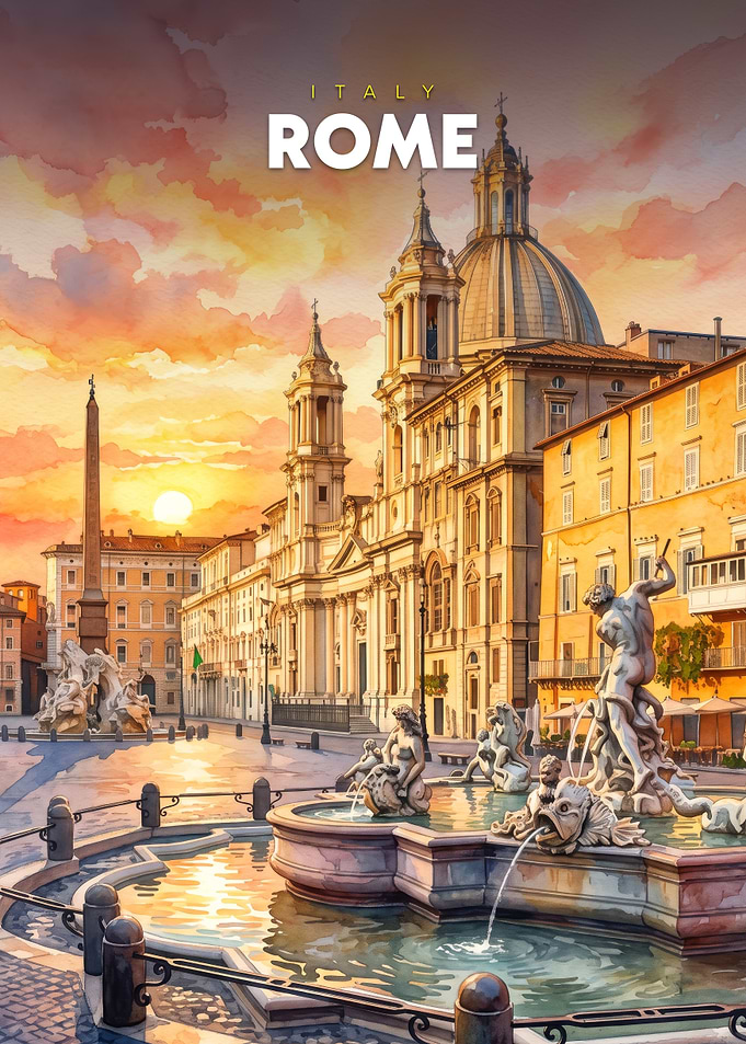 Watercolor Rome