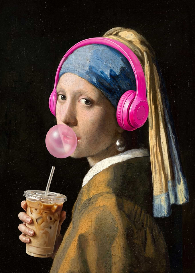 Modern Girl with a Pearl Earring