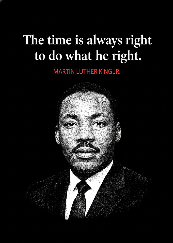 Martin Luther King Jr. Quote Poster