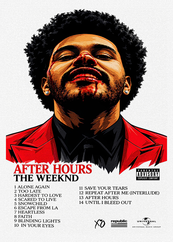 The Weeknd After Hours Album Poster