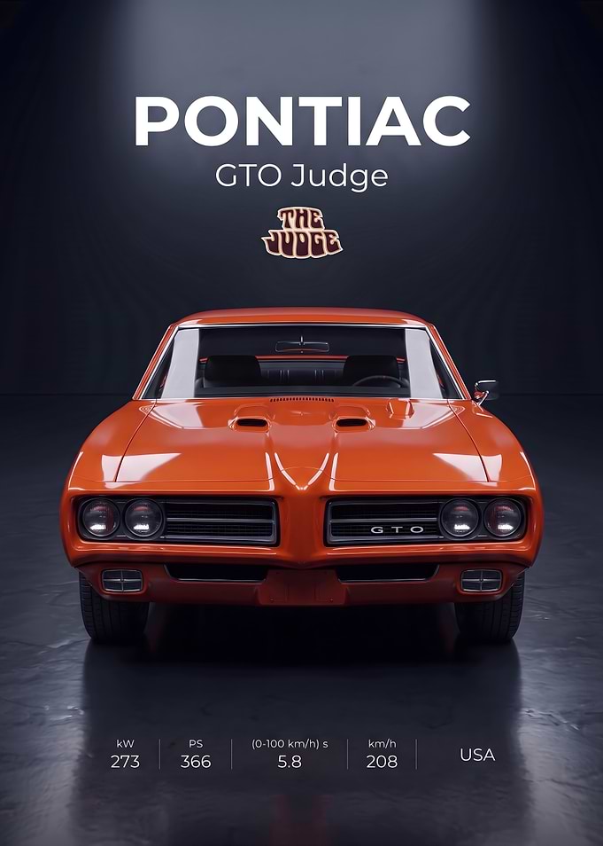 Pontiac GTO Judge Poster