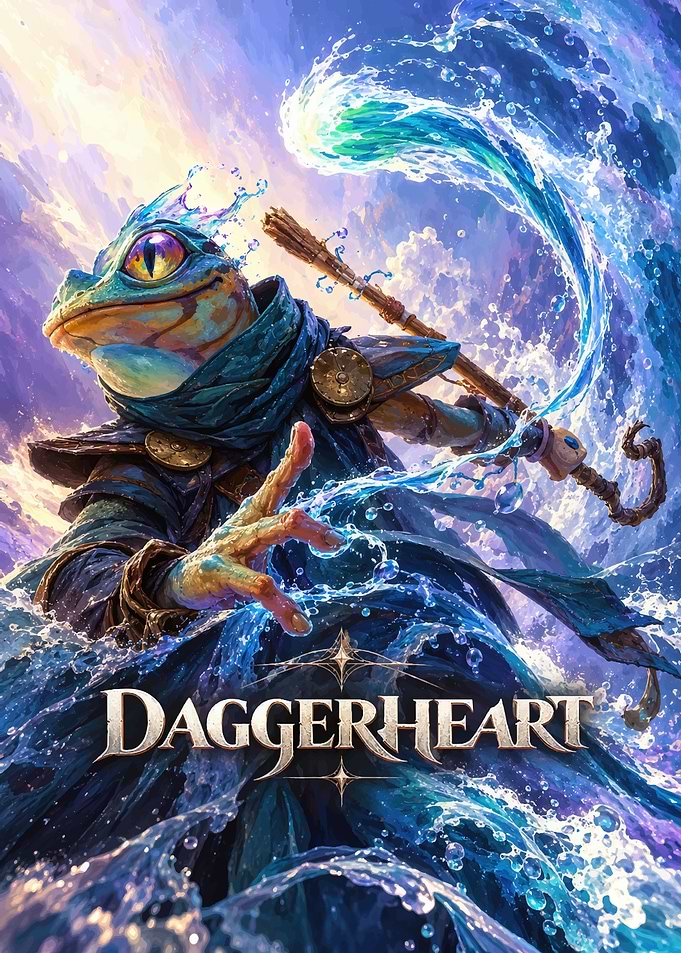 Daggerheart Frog Mage Fantasy Art