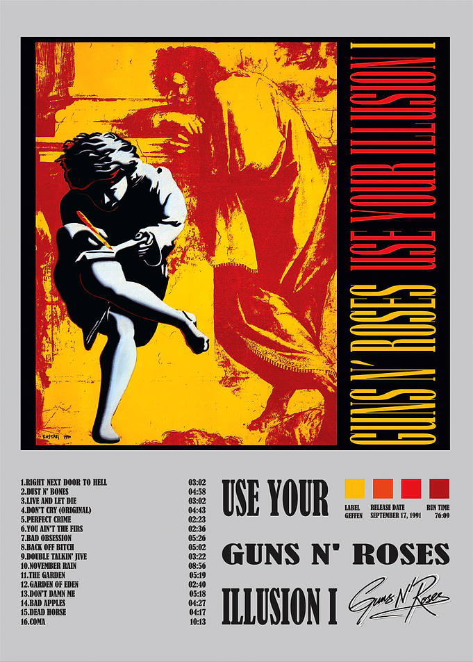 Guns N' Roses Use Your Illusion I Poster