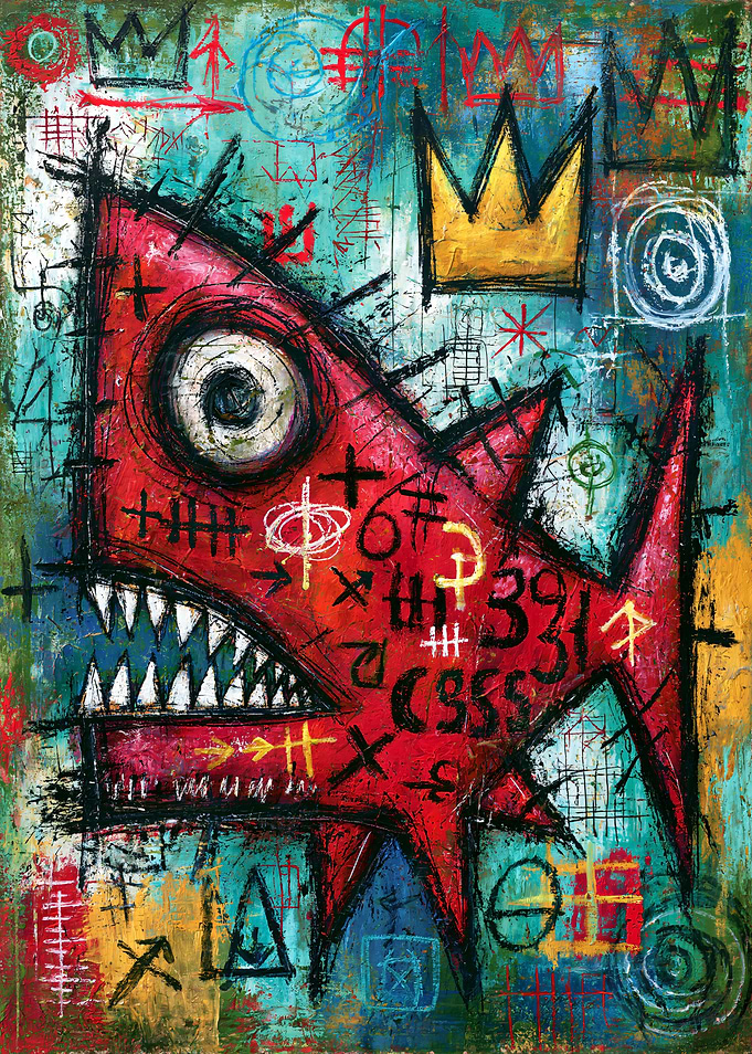 Red Maw King - Neo-Expressionist Monster