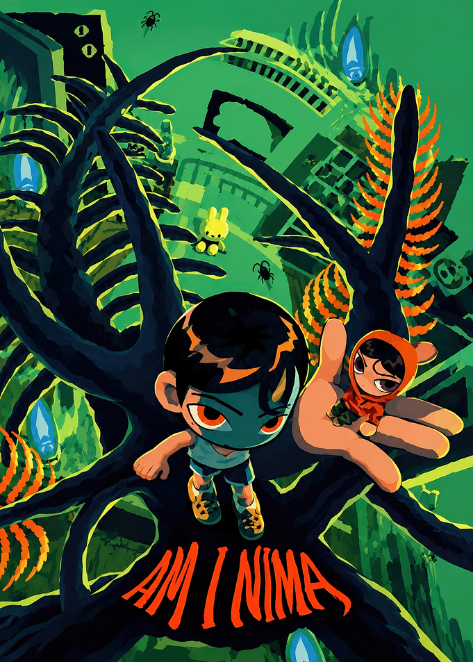 Am I Nima Surreal Digital Illustration Poster
