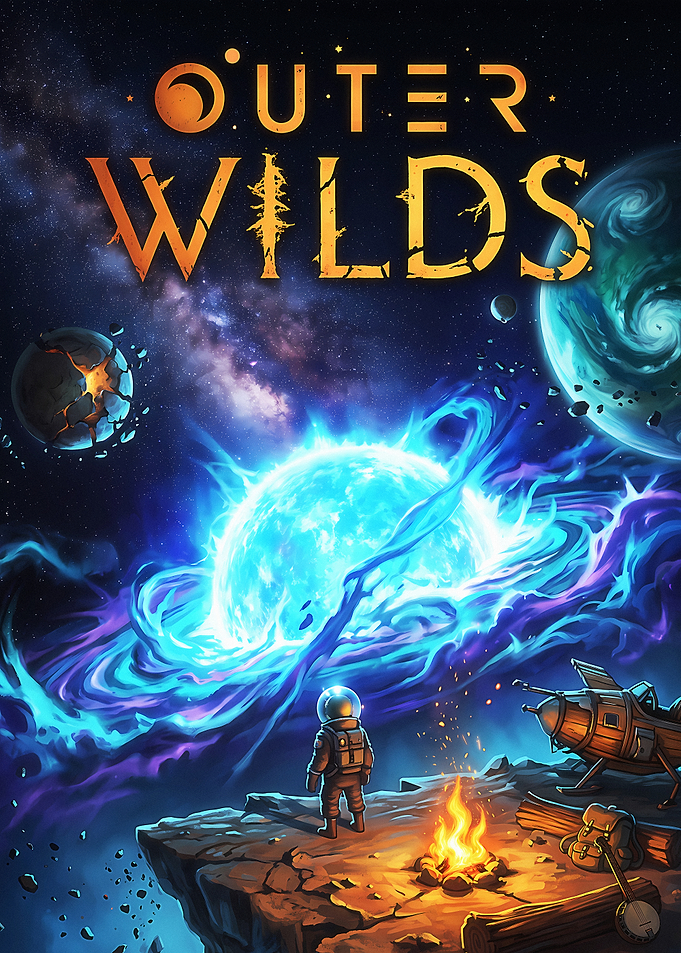 Outer Wilds Space Exploration Poster