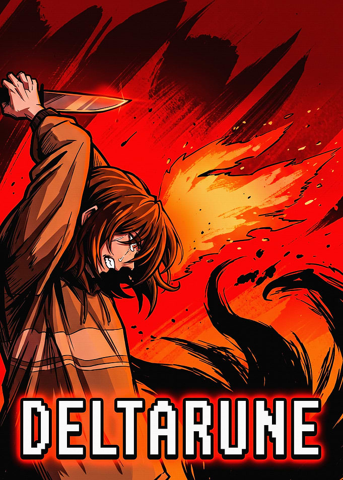 Deltarune Kris Fan Art Poster