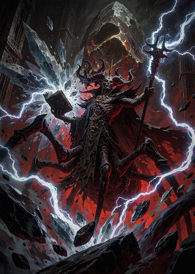 Demonic Sorcerer with Spider Legs