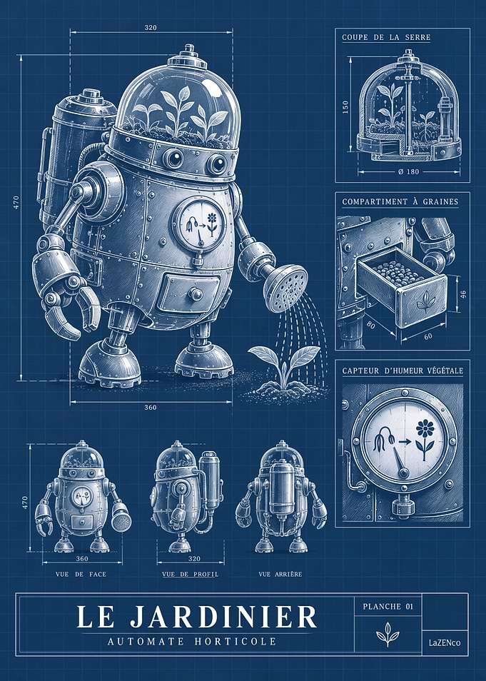Le Jardinier Horticultural Robot Blueprint