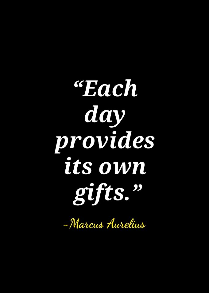 Marcus Aurelius Inspirational Quote Poster