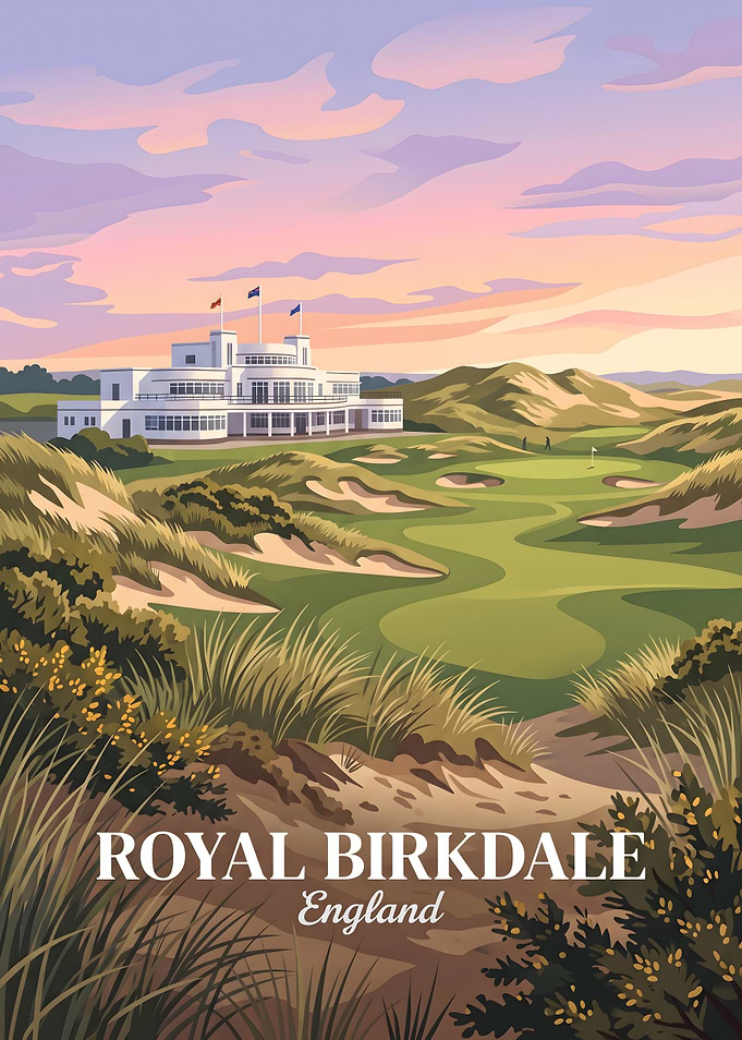 Royal Birkdale Golf Club Travel Poster